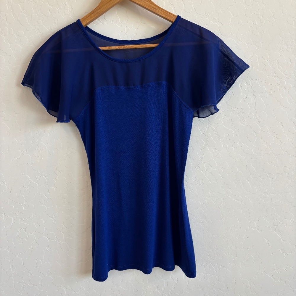 I.N.C. International Concepts royal blue blouse, Size Small, office